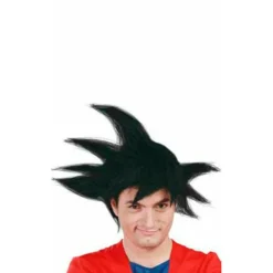Peluca Guerrero Manga Negra