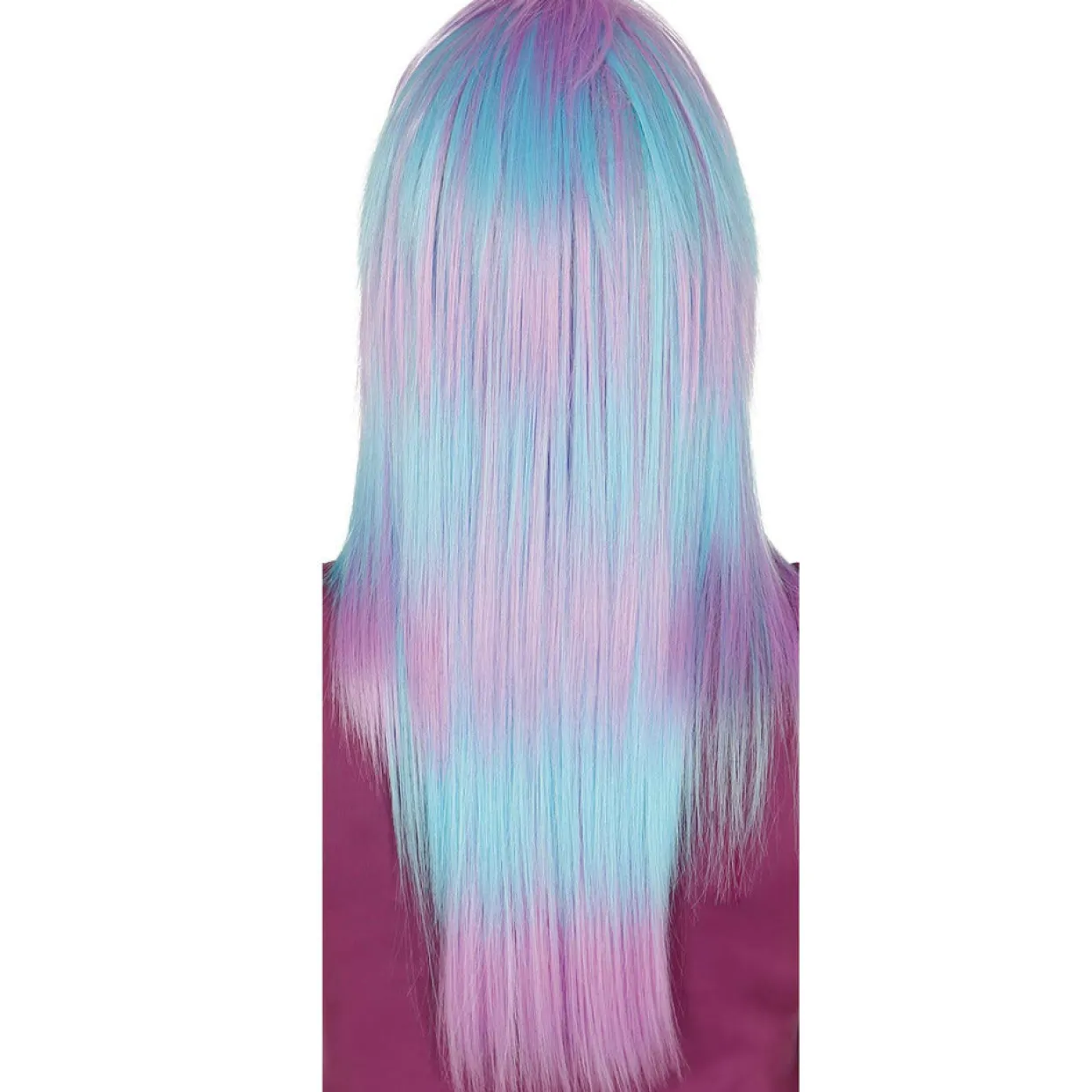 Peluca Larga Azul y Violeta