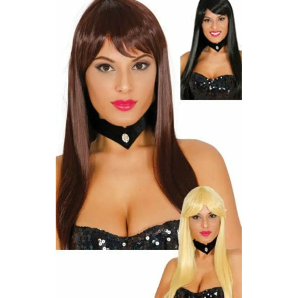 Peluca Melena Lisa Tonos