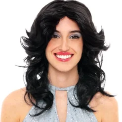 Peluca Negra Disco