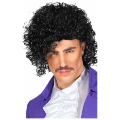 Peluca Negra Rizada Prince
