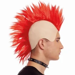 Peluca Punky Cresta Roja