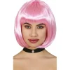 Peluca Rosa Clara Media Melena Eco