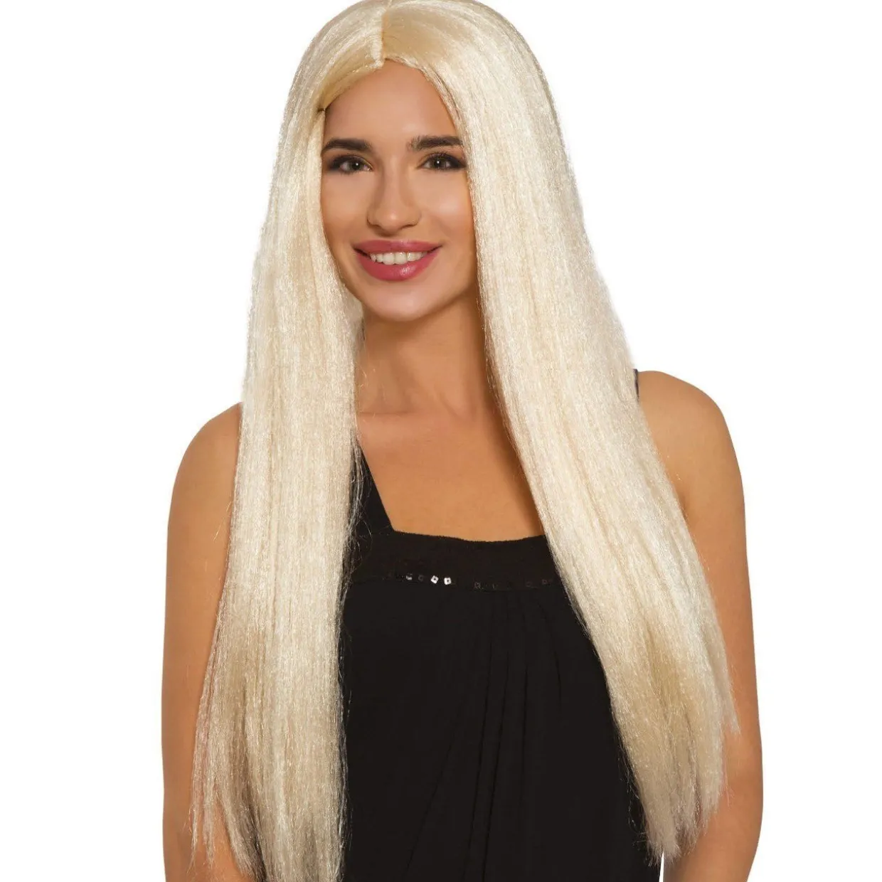 Peluca Rubia Larga Lisa