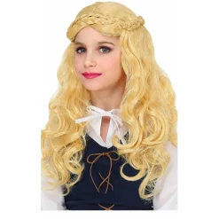 Peluca Rubia Medieval infantil