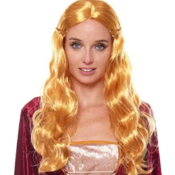 Peluca Rubia Ondas Medieval