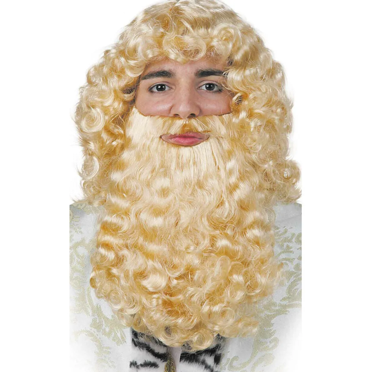 Peluca Rubia Rey Mago