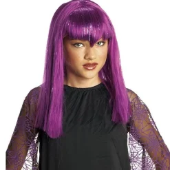 Peluca Vampiresa Traviesa Violeta infantil