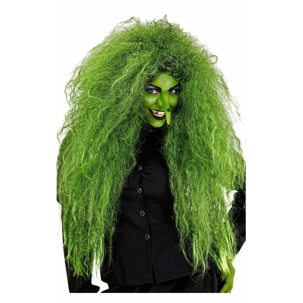 Peluca Verde Encrespada