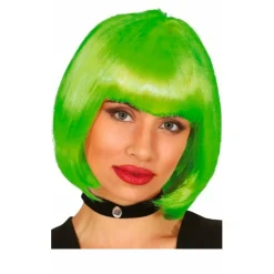 Peluca Verde Media Melena Eco