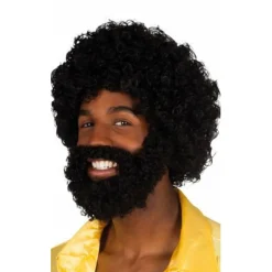 Peluca y barba Afro