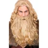 Peluca y Barba de Vikingo Rubia