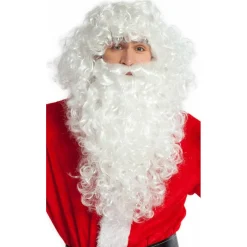 Peluca y Barba Rizada de Papá Noel