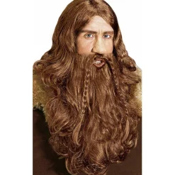 Peluca y Barba Vikingo Dorada