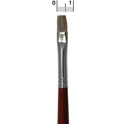 Pincel Plano 6 mm Buey Profesional