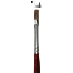 Pincel Plano 4 mm Buey Profesional