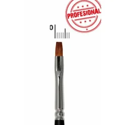 Pincel Plano 4 mm Buey Profesional