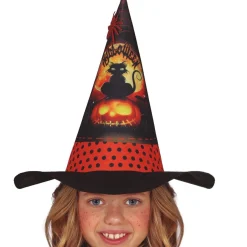 Sombrero de Bruja Naranja infantil