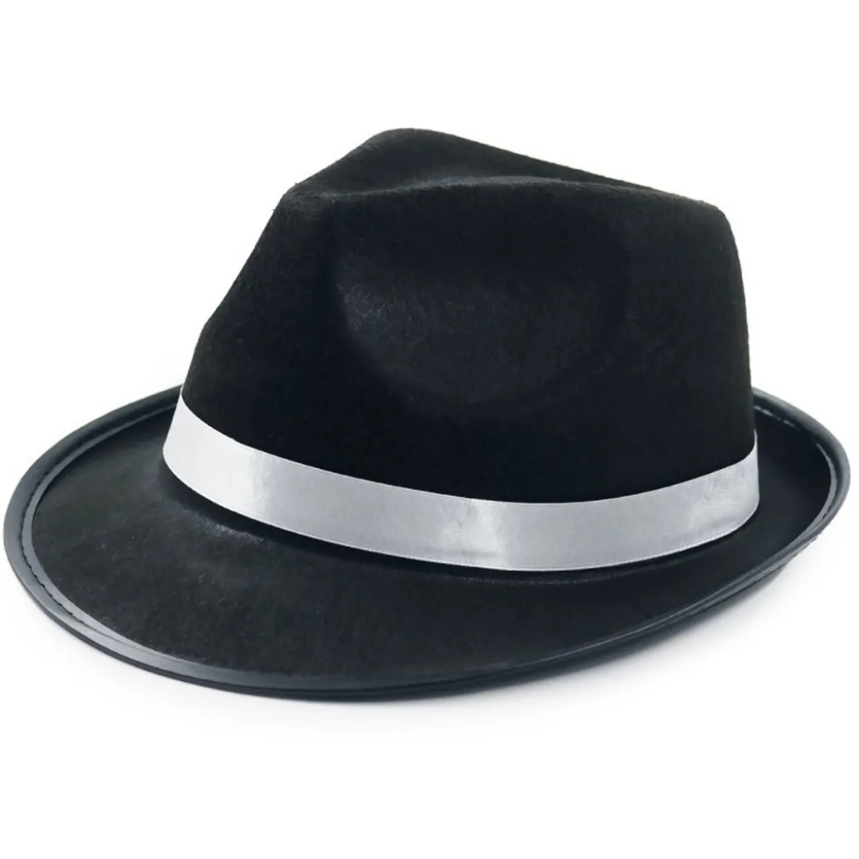 Sombrero de Gangster Negro Clásico