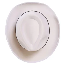 Sombrero de Gángster Blanco Lujo