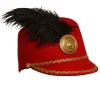 Sombrero de Majorette Rojo y Negro