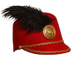 Sombrero de Majorette Rojo y Negro