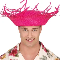 Sombrero de Paja Fucsia