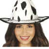 Sombrero de Vaquera Blanco Manchas