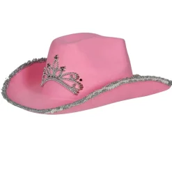 Sombrero de Vaquera Rosa Corona infantil