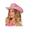 Sombrero de Vaquera Rosa Corona