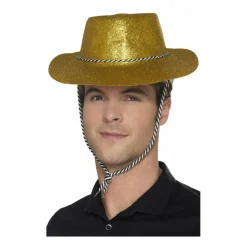 Sombrero de Vaquero Dorado Purpurina