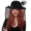 Sombrero de Viuda Negro