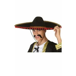 Sombrero Mariachi Borlas Rojas