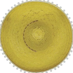 Sombrero Mexicano Amarillo Borlas