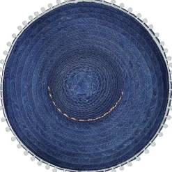 Sombrero Mexicano Azul Borlas