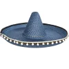 Sombrero Mexicano Azul Grande Deluxe