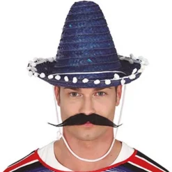 Sombrero Mexicano Azul Pequeño