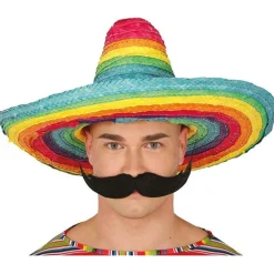 Sombrero Mexicano de Paja Multicolor