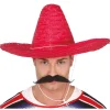 Sombrero Mexicano Rojo Eco