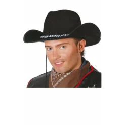 Sombrero Vaquero Negro Fieltro