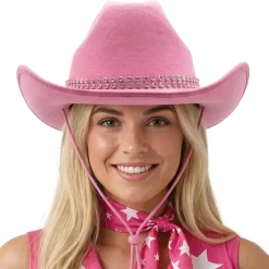 Sombrero Vaquero Rosa Pedrería