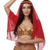 Tocado de Danza del Vientre Rojo