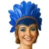 Tocado de Plumas Azul Eco