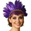 Tocado de Plumas Lila Eco