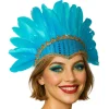 Tocado de Plumas Turquesa Eco