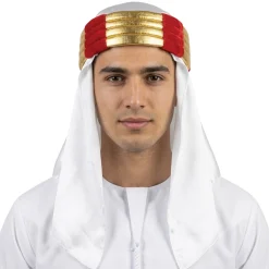 Turbante de Príncipe Árabe Blanco