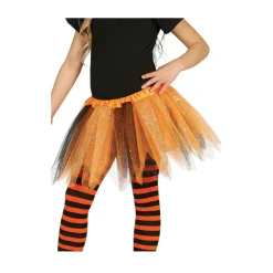 Tutú Naranja y Negro Brillante infantil