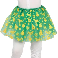 Tutú Verde Navidad infantil